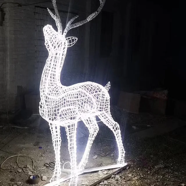 IP65 3D Christmas Motif lights animal deer led out Christmas decoration Reindeer lights