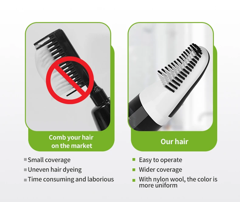Low Price Hot Herbal Ingredients Permanent Hair Color Comb 400ml Does Not Hurt the Scalp for Multi-colored Hair