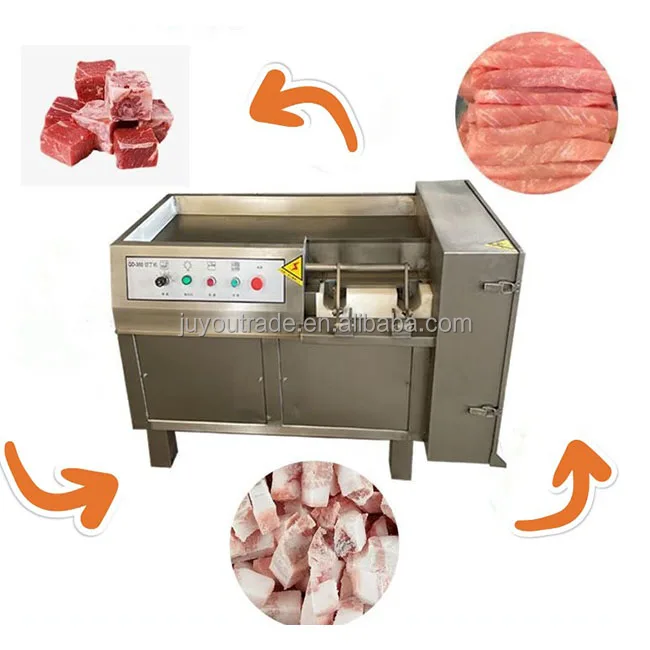 Meat Dicer Cutting Machine Commercial Frozen Beef Pork Chicken Meat Breast  Dicer High Efficiency