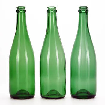 VISTA Factory Custom 750ml Glass Bottle Luxury Emerald Green Champagne Wine Bottle With Matching Stopper