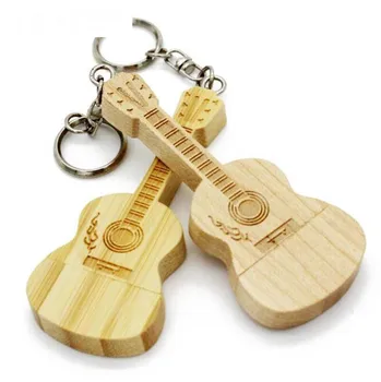 JASTER natural wood bamboo guitar USB pen memory stick 2.0 4GB 8GB 16GB 32GB 64GB engraved LOGO memory stick gift free