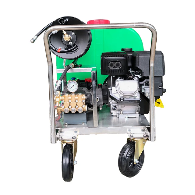 170KG High Pressure Gasoline Power Washer 30L/Min - Stainless Steel Frame for Industrial Tank & Vehicle Cleaning