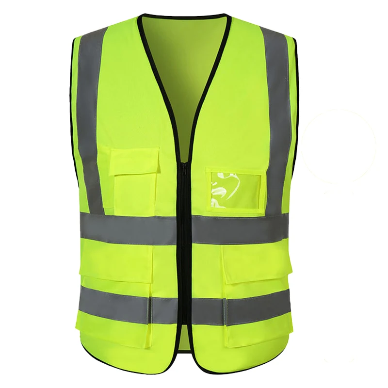 Factory Custom Logo Hi Vis Polyester Wholesale Outdoor  Reflective Safety Vest