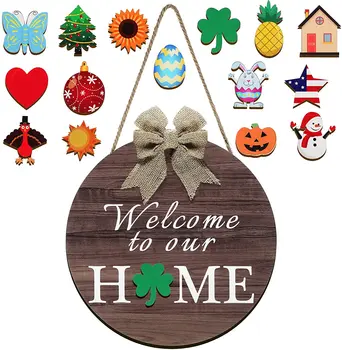 Cartello Di Benvenuto Per Porta D'ingresso | Decorativo Cartello Di