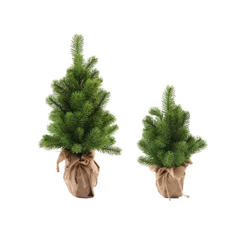 Christmas Indoor Artificial Potted Plant Pine Small Bonsai for Home Garden Decoration