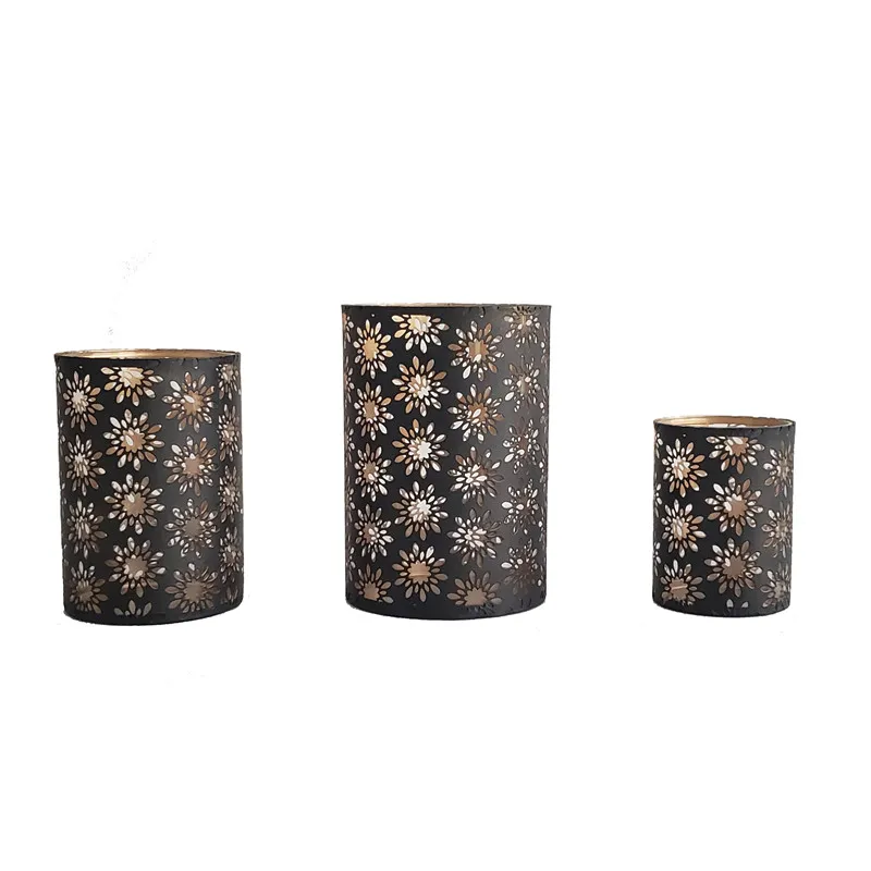Candle Holder Decor Wholesale Double Color Metal Candle Holder Jars Candle Lamp Shades For Home Garden Decorative