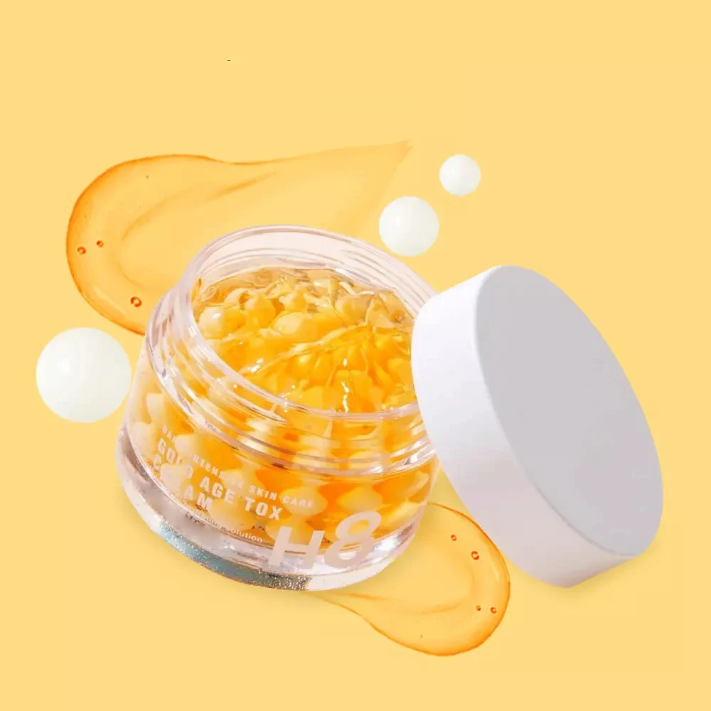Korean Private Label Vitamin C Magic Facial Cream Moisturizing Anti-Wrinkles Repair Gold Age Tox Capsule Collagen Facial Cream