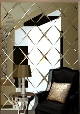 Large Mirror Wall Decorative Glass Mirror Tiles Elevator