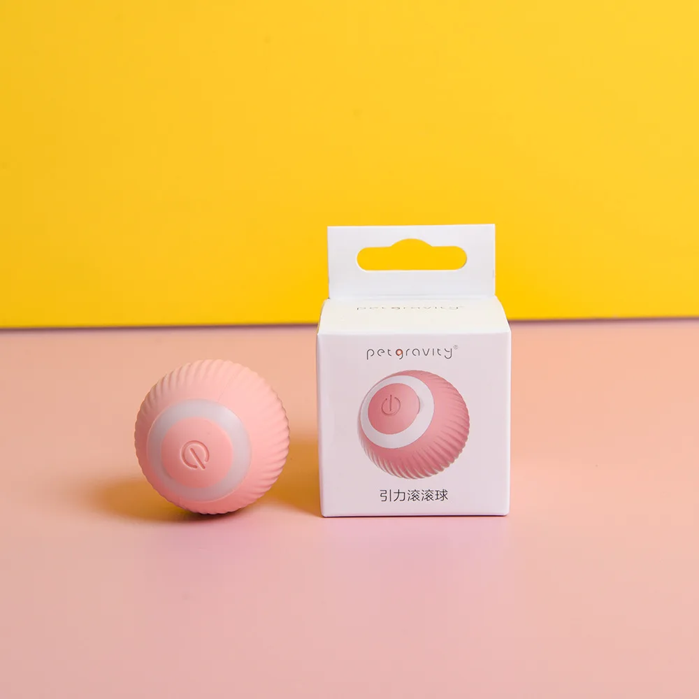 Intelligent Interactive Cat Toys Ball with LED Lights Automatic Moving Rolling Ball for Indoor Cats Cat Automatic Toy