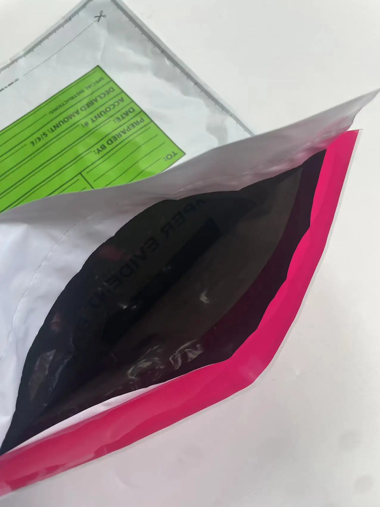 Tamper Evident Bags With Security Tape Opaque Plastic Bag For Bank