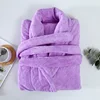 Coral velvet bathrobe purple