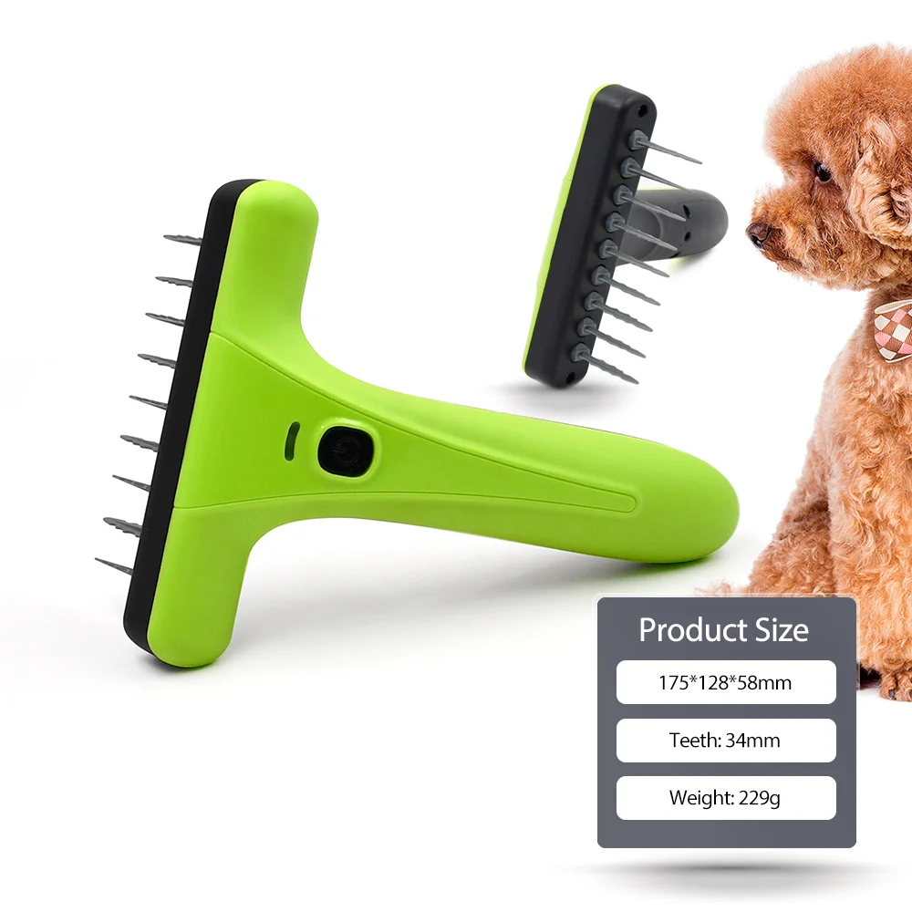 New Design Rechargeable Electric Pet Fur Grooming Detangling Dog Cat