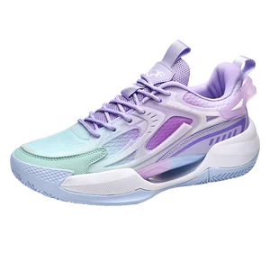 Brand Logo Custom Professional Men Outdoor Sport Sneakers Blank Mesh Strap Women Hollowed Anti-slip Basketball Shoes