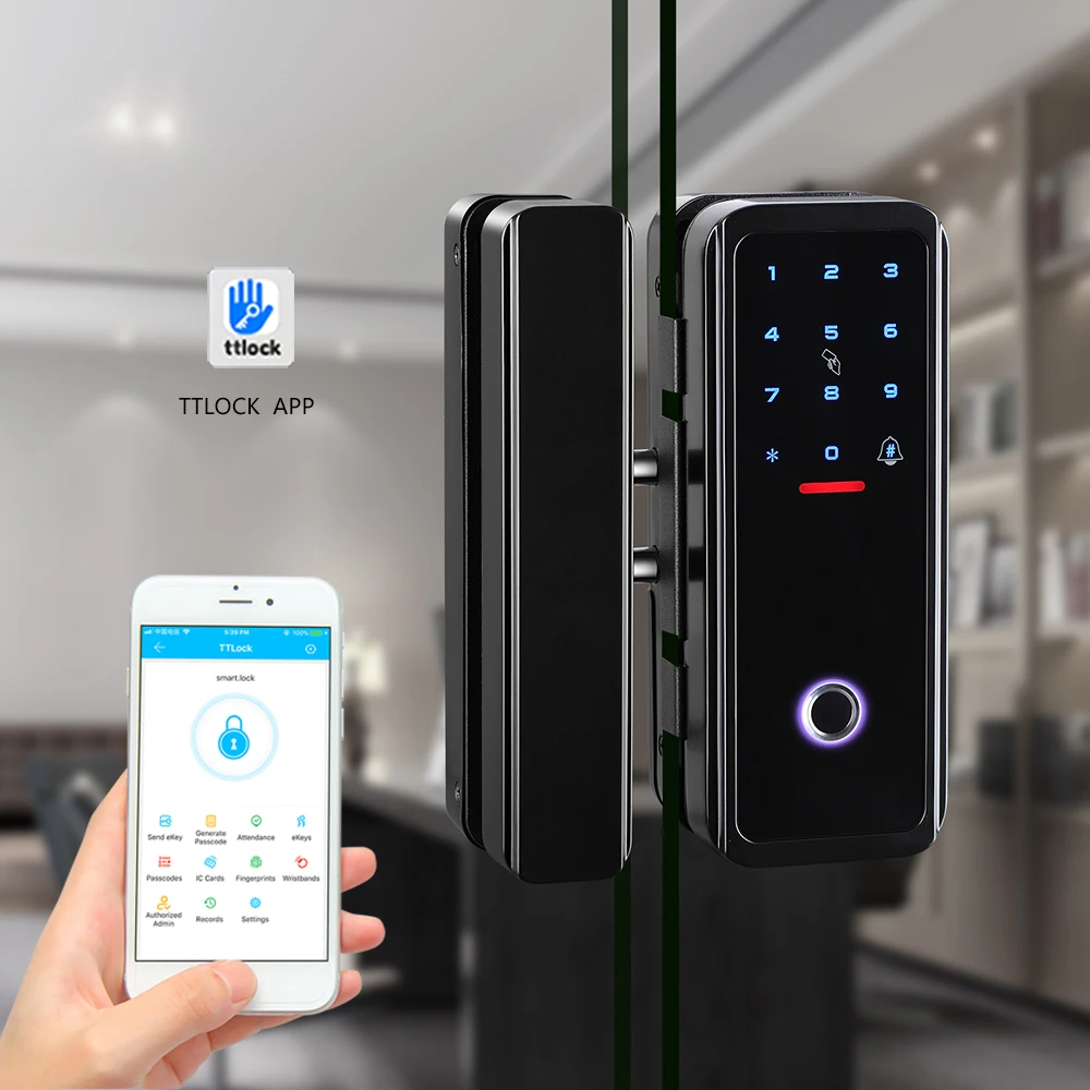 Serrure de porte d'entrée sans clé avec contrôle par application - Serrure de porte à empreinte
