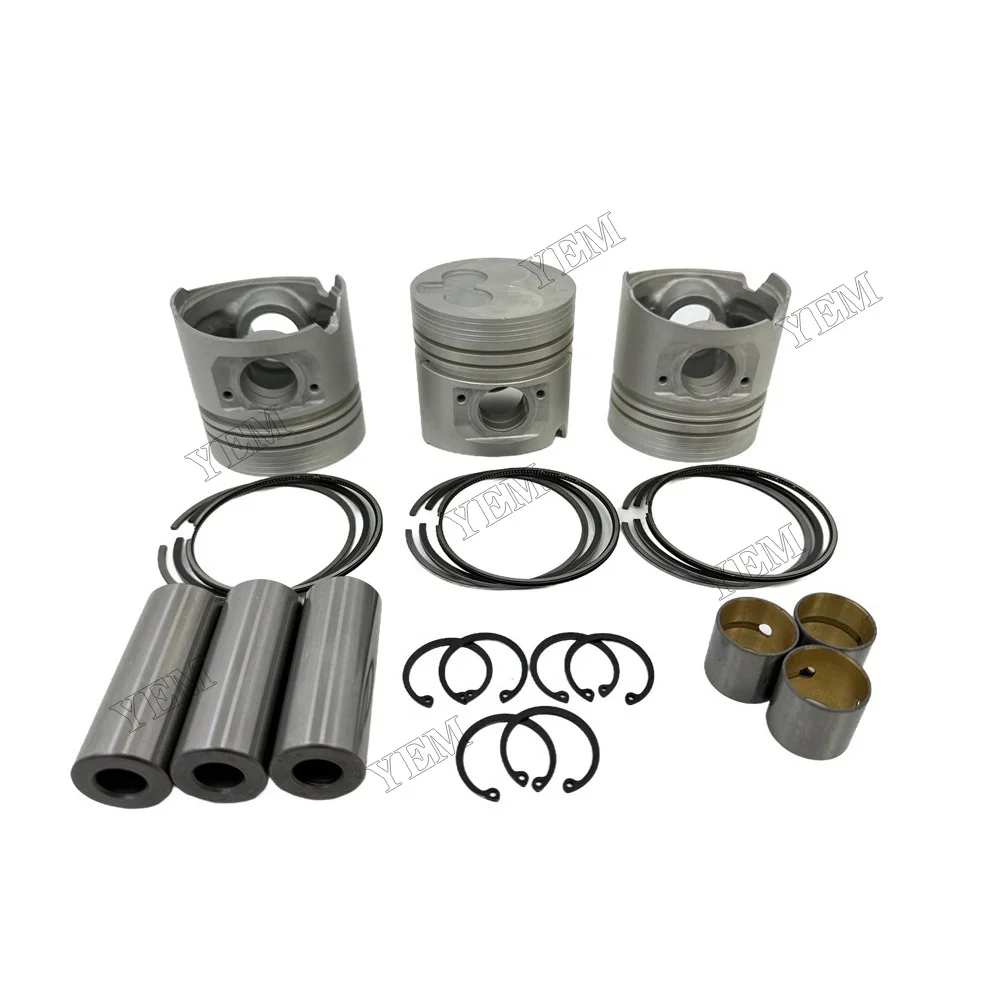 Piston Kit With Ring Compatible for Isuzu 3AD1 Engine Parts High Performance 4