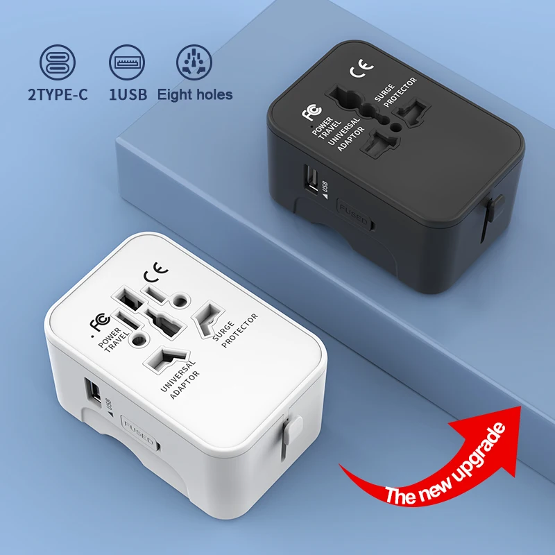 Multiple Protections, Rest Assured to Single Port Max Output 3.4A  Universal Travel Adapter