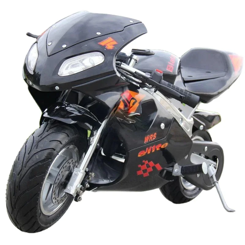 Mini Scooter Pocket Bike 49cc Two-Stroke Gasoline Powered Children's Pit Bike Mini Teen Motorcycle