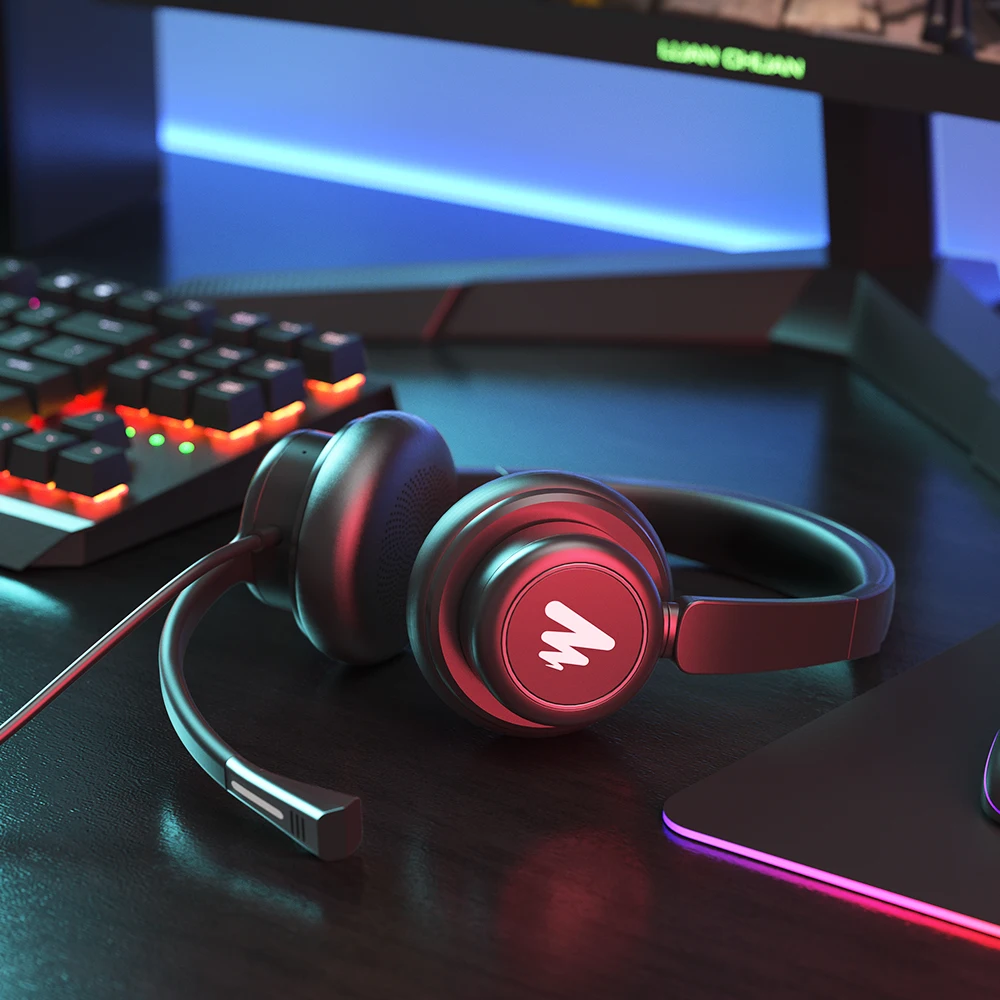 Maono Portable Wired Noise Canceling Headset Usb Computer Call Center