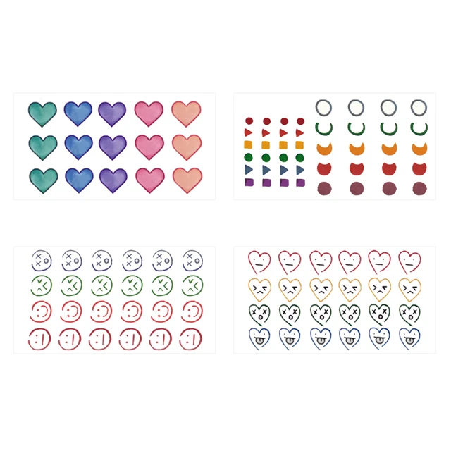 Инс оптовая продажа мультфильм красочные лица украшения переводная вода Поддельные Временные татуировки