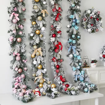 Recommended Popular 180cm Artificial Christmas Flower Vine Indoor and Outdoor Decorations for the Holiday Season