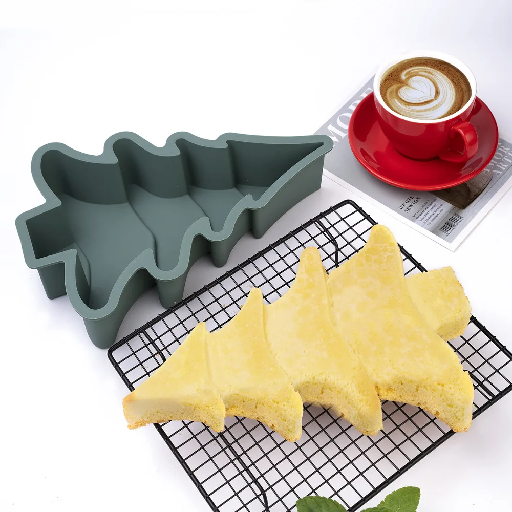 Stock Christmas Tree Silicone Cake Mould Diy Home Baking Moulds Buy Cake Mould silicon Cake