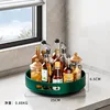 Assiette ronde vert foncé, 25*25*6,5 (moyenne)