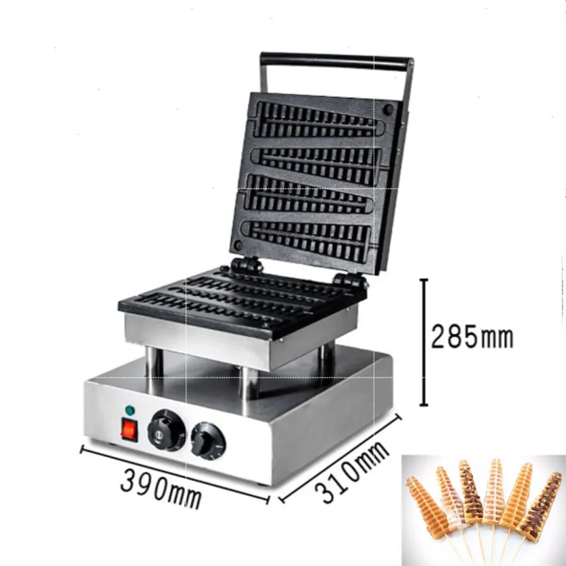 Wholesale Fast Food Baking Equipment Electric Waffle Making Machine Lolly  Waffle Stick Maker For Bar From