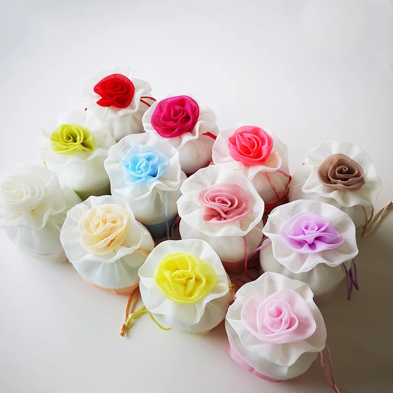 floral organza bags