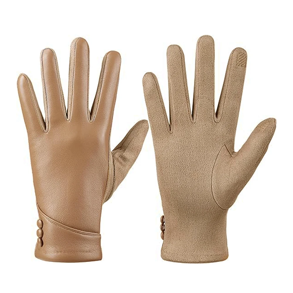 Gloves Winter Touched Screen Womens Winter Leather Gloves Touch Screen