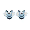 Perle focale Abeilles Bleu Pastel SA145