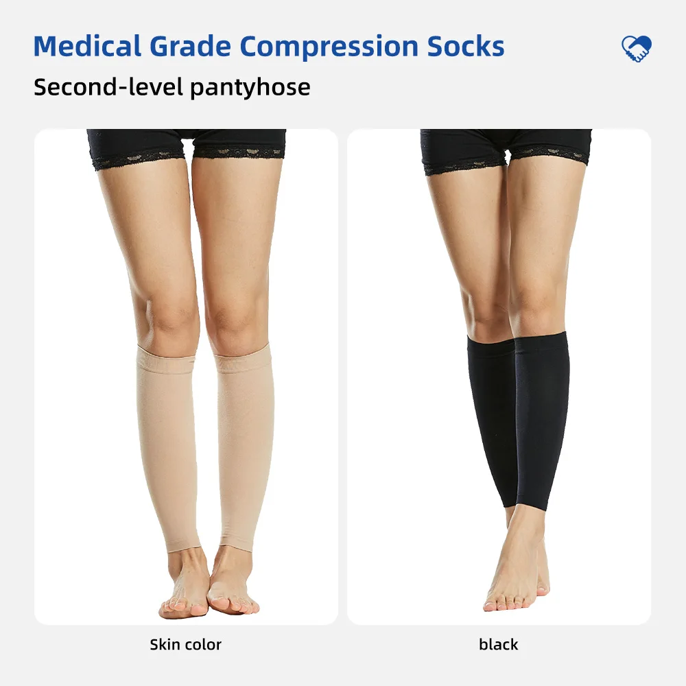 Plus Size Compression Stockings Wide Calf Comfort Fit - product detail 2