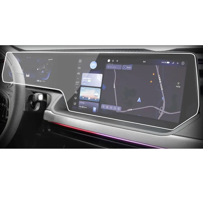 Car Screen Protector for XPeng P7 P7i 2023 Navigation GPS Tempered Glass Screen Protector Film for Xiaopeng G9 Car Accessories