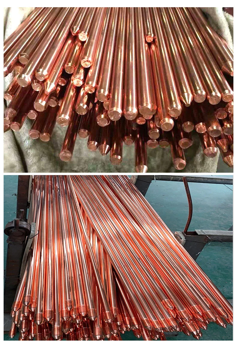 Copper Wire Rod Ground Wire Rod For Building Grounding System Lightning