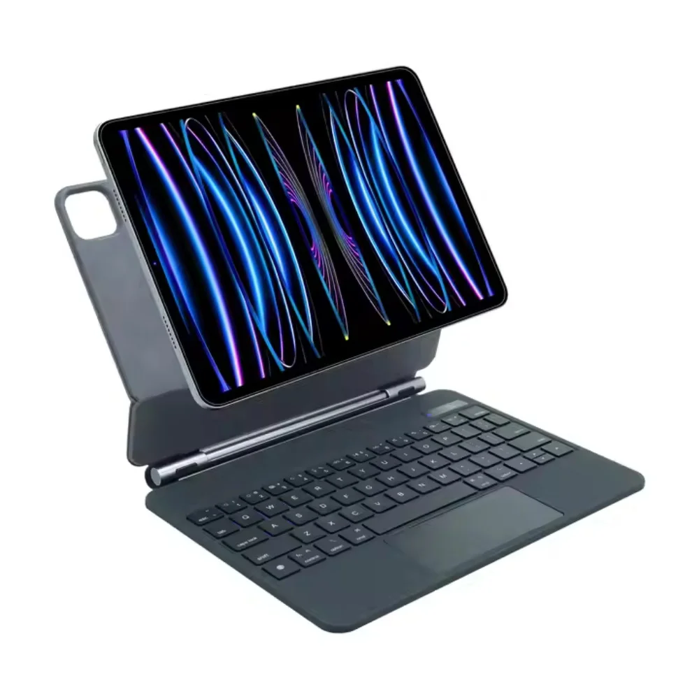 Clavier magique rechargeable sans fil pour Ipad Pro 12.9 Bluetooth Touchpad avec boîtier magnétique pour tablette Laudtec