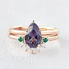 Lab Alexandrite Ring Shape 1