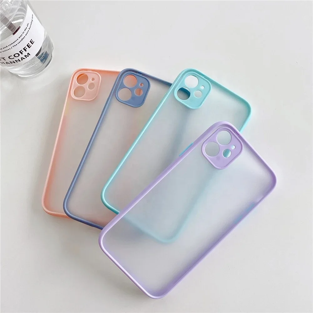 Translucent Frosted Matte Phone Cover Accessories for iPhone 14 12 Case for iPhone 13 Pro Max Cell Phone Case