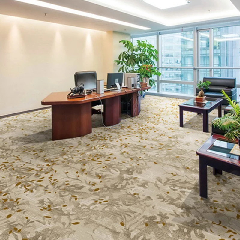 QIANQIAO Custom Design Polypropylene Print Broadloom Hotel Room Hall Carpet Wall to Wall Luxury Carpet