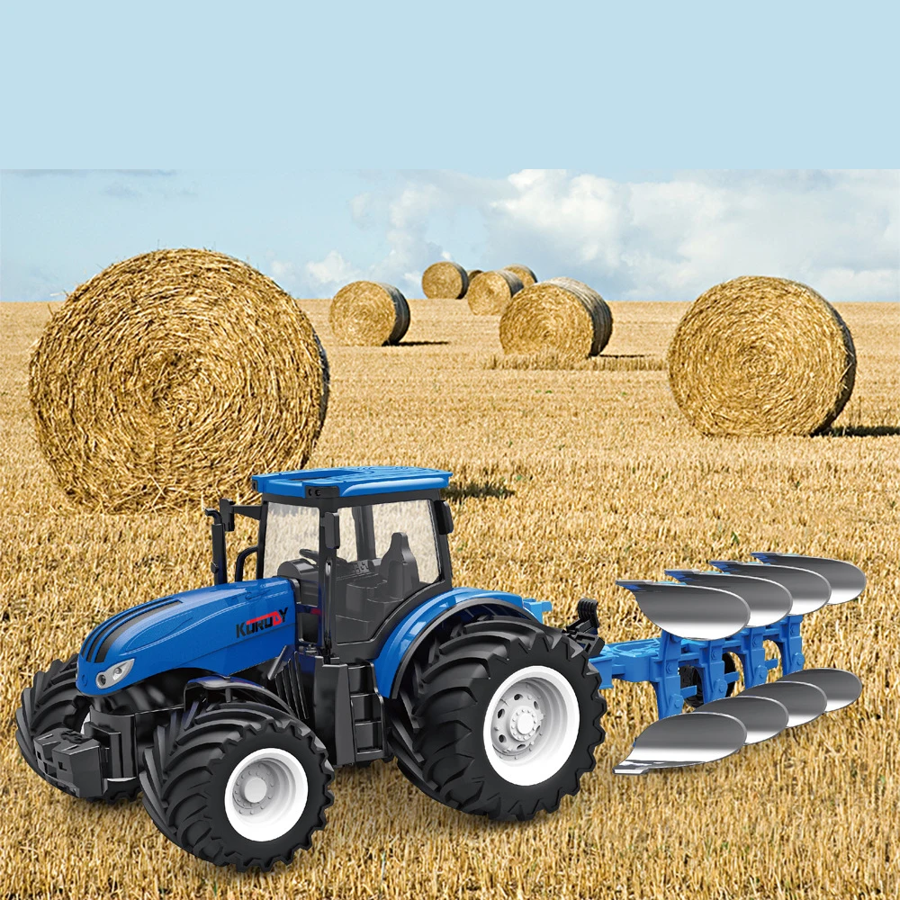 Tractor de granja RC de aleación a escala 1/24 2,4 GHz 6CH 6638HK