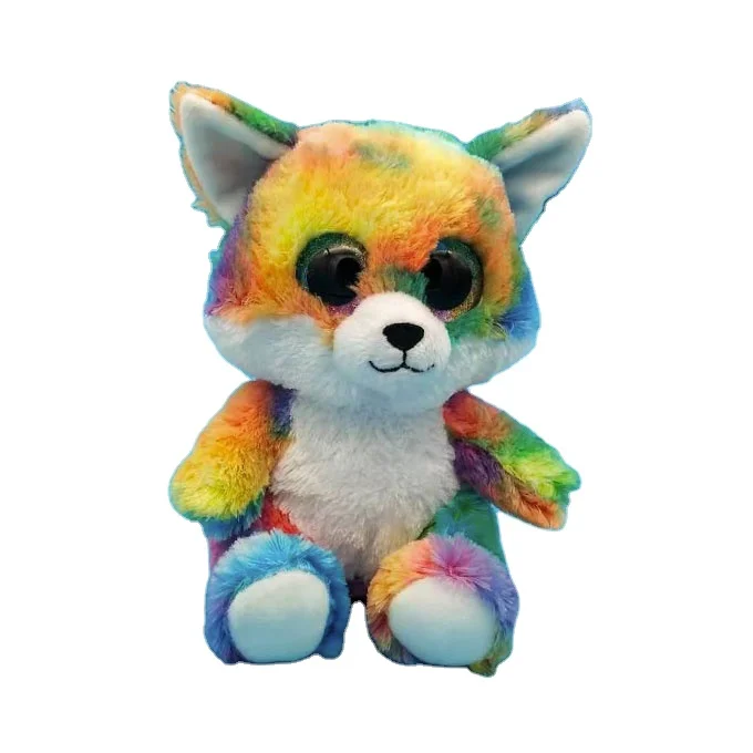 rainbow fox stuffed animal