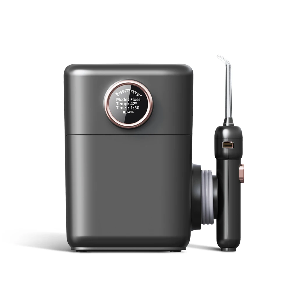 Высокое качество Большой ЖК-дисплей экран для всей семьи countertop ирригатор с защитой от ультрафиолета, перезаряжаемые электрический ирригатор для полости рта