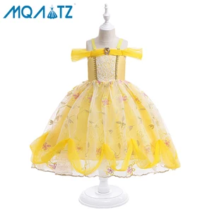 MQATZ Pretty Kids Princess Girls Dresses Costume Sleeveless Dress Little Girl Cosplay Dress