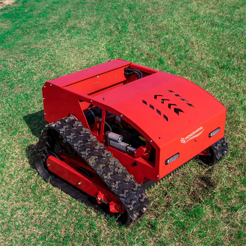 CE/EPA Remote-controlled Tracked Lawn Mower Cutting Width 550mm 145AH Ternary Lithium Battery 2.5 Acres Per Hour Robotic Mower