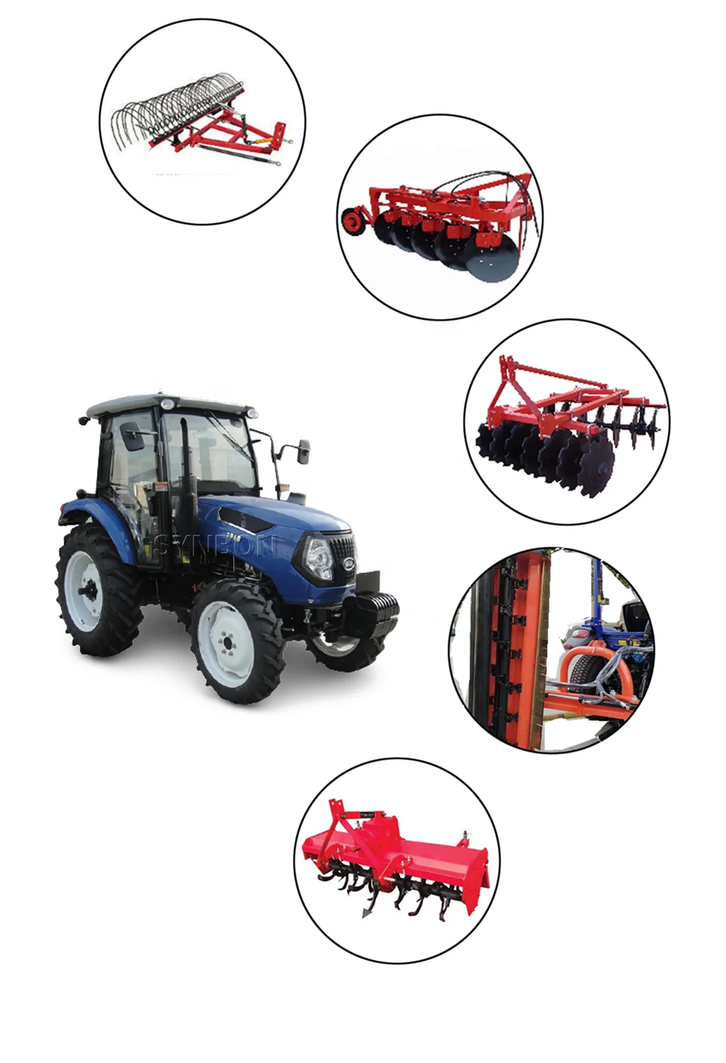 La Chine Fabricant d'alimentation batterie tracteur à roues 4RM 70HP 80HP -  Chine 70HP tracteur agricole de roue, 70HP tracteur de ferme pour les  ventes de roue