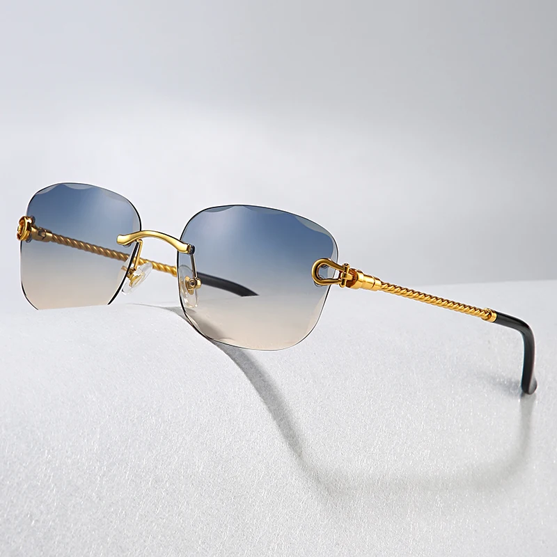 NKNIT 2023SS square sunglasses ベージュ 2023 Fashion New Arrival Sun Glasses Chinese Sunglasses