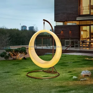 Wholesale Garden Lamp Hanging Moon Shape Swing Lamp