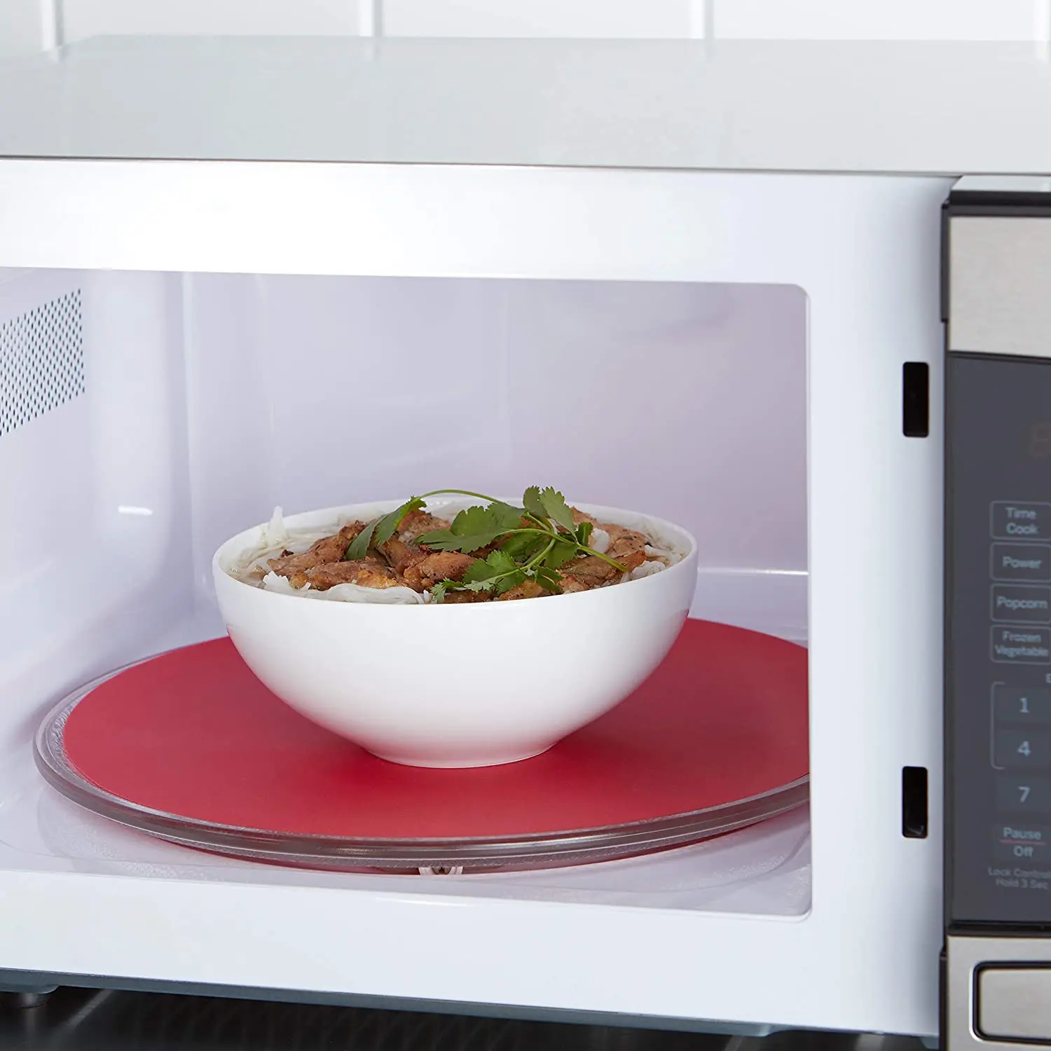 12inch Silicone Microwave Oven Mat,Heat Resistant Multipurpose Non