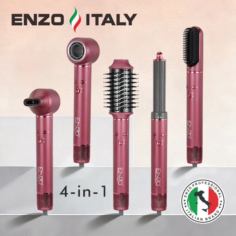 ENZO EN-4133-1 Prussian Blue Multi Styler 6 in 1 Professional Hair
