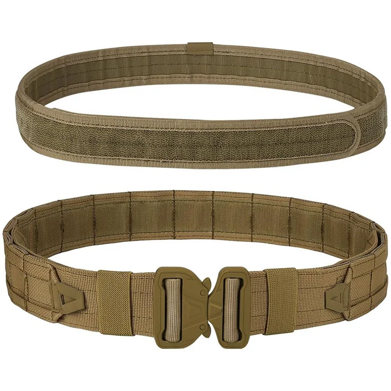 Wholesale Multifunctional Sport Enthusiasts Tactical Belt Fashionable Wear-resistant Duty Belt Quick-Release with Pouches