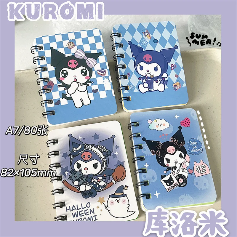 Ruunjoy Mini Sanrio Kuromi Portable Notebook My Melody Anime