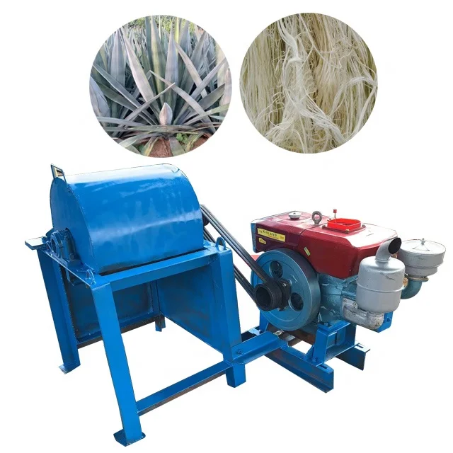 Automatic Banana Tree Stem Fiber Extracting Machine Sisal Fiber Decorticator Machine Pineapple Leaf Fiber Extractor Machine